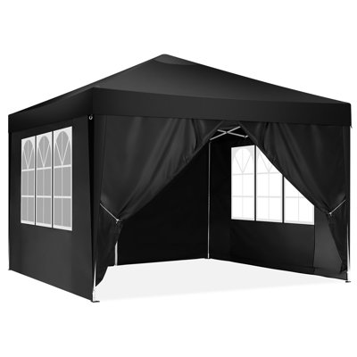 Tente d'auvent 10 x 10 avec pop-up avec auvent, auvent robuste toutes saisons UPF 50+