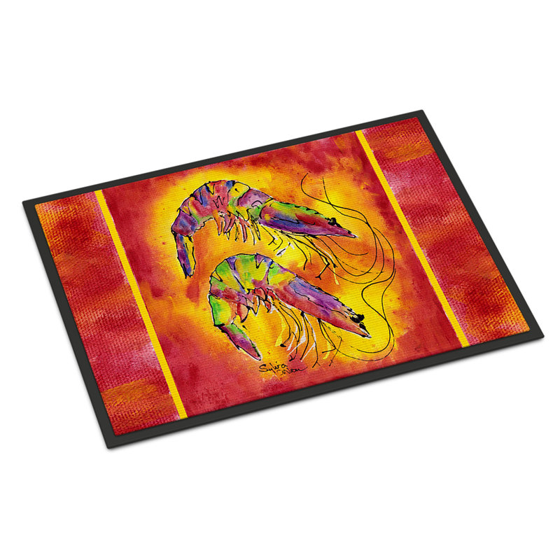 Tapis de porte d’intérieur anti-dérapant brillant, Rectangle 2 pi x 3 pi
