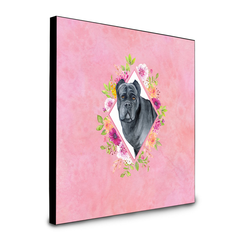 Panneau mural Dollman Flowers, Rose, Cane corso