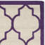 Tapis ivoire / mauve en laine touffeté à la main Cannen-1204002295