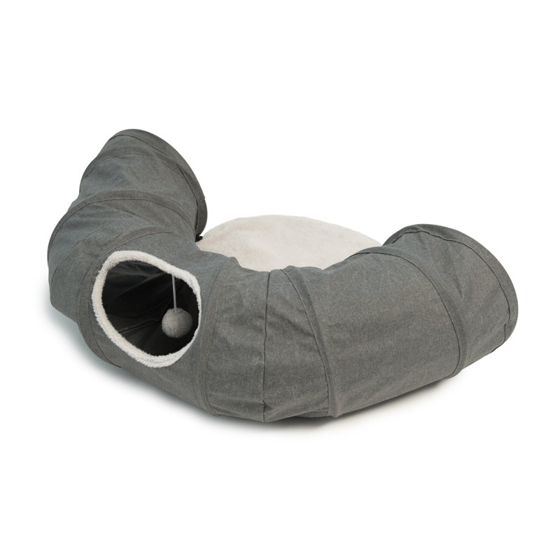 Tunnel Catit Vesper avec lit à coussins, Gris