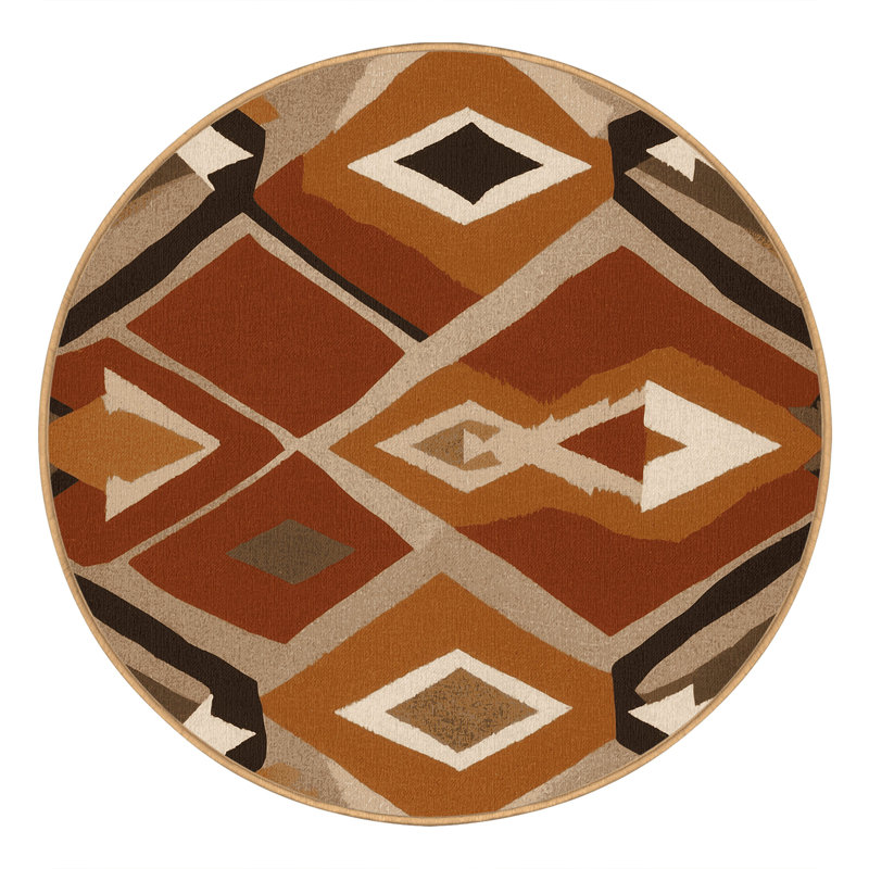 Tribal Flow Rug, Round 7'