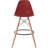 Carino Crimmins Metal Bar Stool – Eiffel Leg Counter Bar Height Stool with Curved Back for Kitchen Island, Breakfast Bar, or Pub Table, Home Bar-26860181