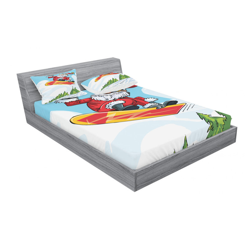 Microfiber Sheet Set, Queen Sheet Set with Fitted Sheet