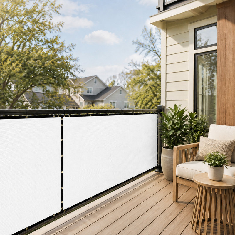 Housse en tissu pour pare-brise ColourTree, Blanc, H 8 pi x l 62 pi