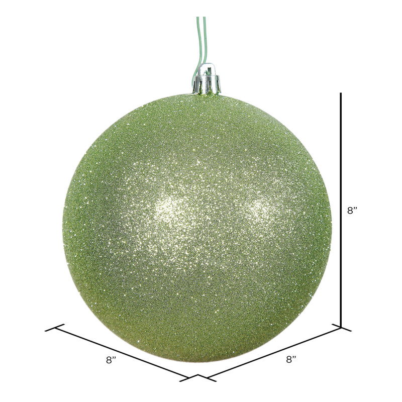 Décoration de boule décorative des Fêtes, 8", Paillettes céladon