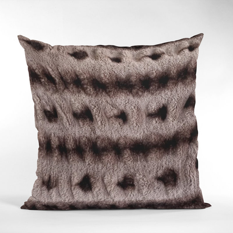 Housse de coussin carré en polyester Fluffy Bunni, 26 po x 26 po