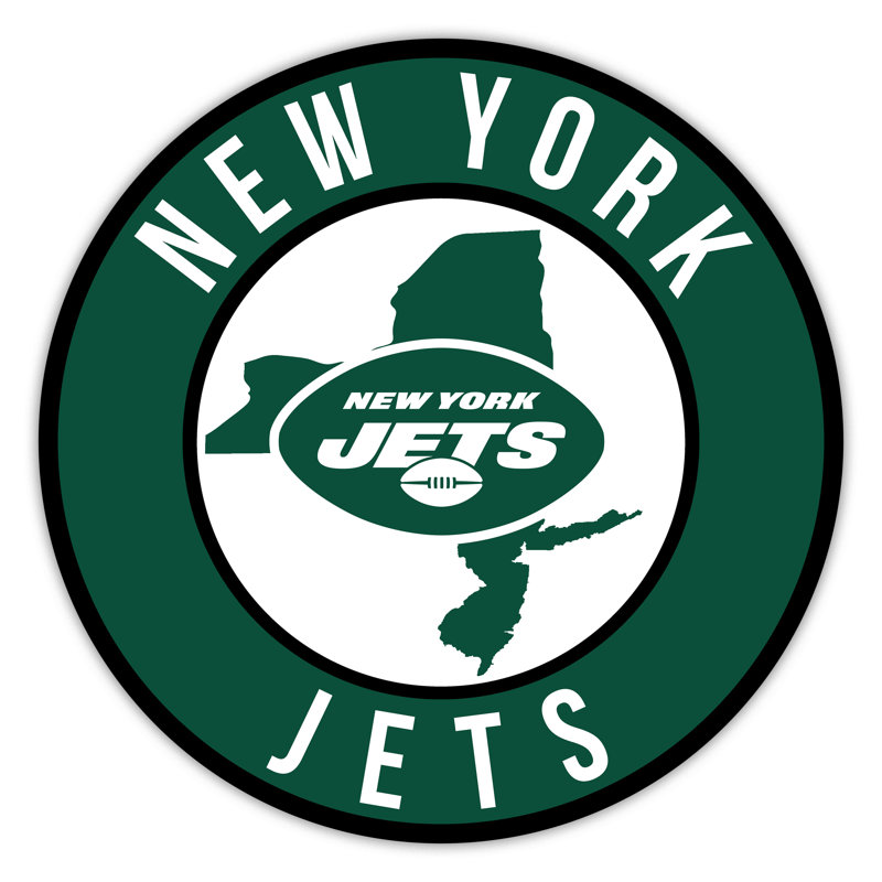 New York Jets Bright Line - Cercle de 16 po avec State