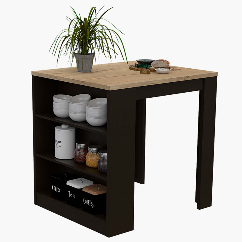 Versatile 3-Drawer Kitchen Island for Stylish Storage and Functionality