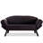 Stylish 2-Seat Sofa-Bed with Multi-Position Arms, Black Metal Frame, Easy Clean Fabric | Dimensions: 69.7 x 34.3 x 34.6 inches | High DNS Foam Filling, Max Weight Capacity: 440 lbs | Perfect for Modern Living Spaces & Industrial Decor-820447781