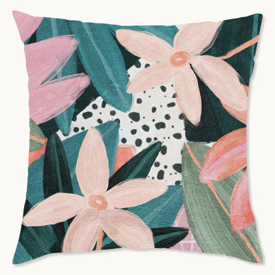 Polyester Indoor/Outdoor Throw Pillow