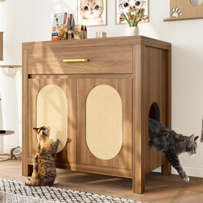 Enceinte de litière pour chat Velkan