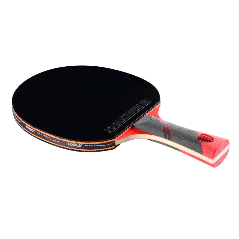 JOOLA Omega Speed Table Tennis Racket with Flared Handle - Tournament Level Ping Pong Paddle, Red