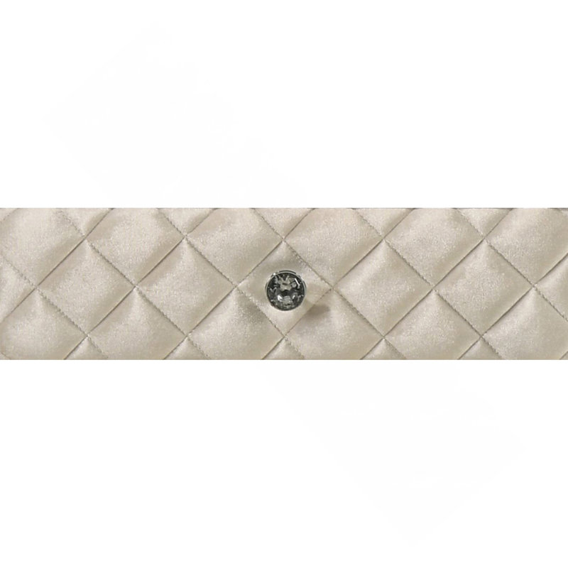 Table de chevet beige en velours