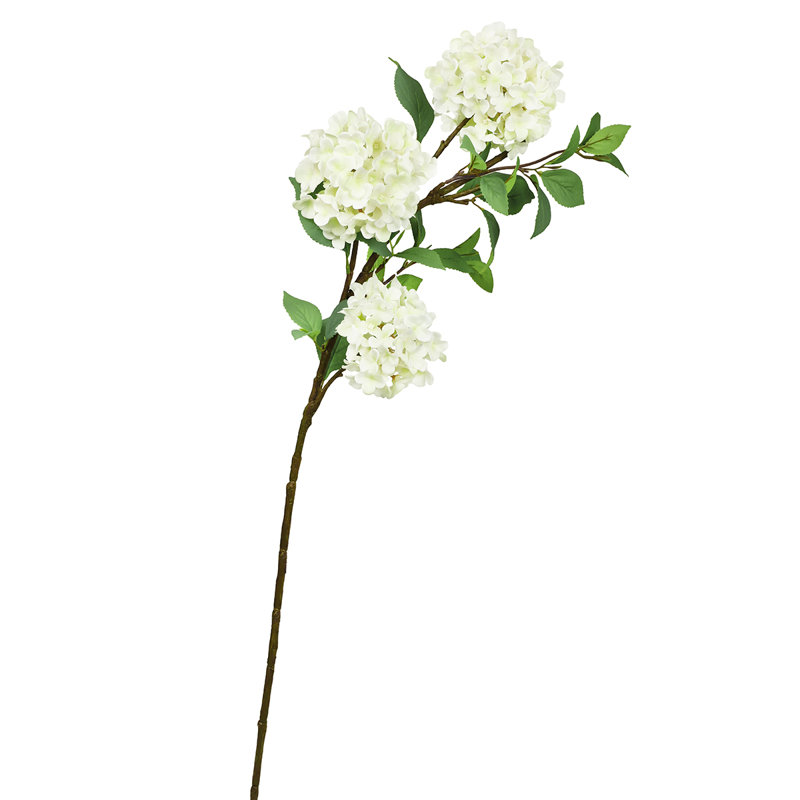 Tige d'hortensia de luxe, Crème / Blanc