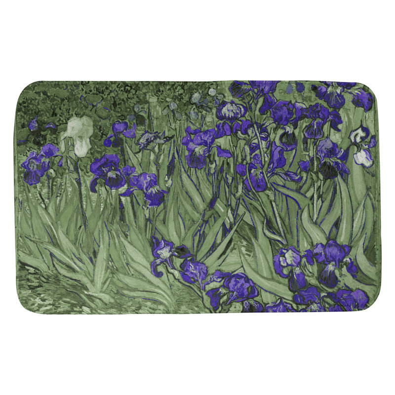 Tapis pour salle de bain Kandiyohi, l 21 po x L 34 po, Mauve foncé