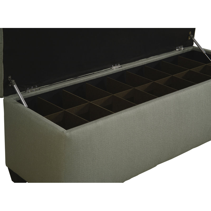 Banc de rangement pour chaussures Roessler, Écume de mer Candice, Grand