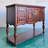 47.24"American-style brown rectangular solid wood storage entrance table