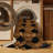 Machine Washable Art Deco Brown Area Rug-1798008682