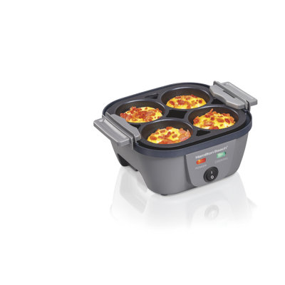  Hamilton Beach Egg Bites Plus, 4 egg bites/4 poached/9 hard-boiled/omelets/scrambled/fried eggs, 25510MN