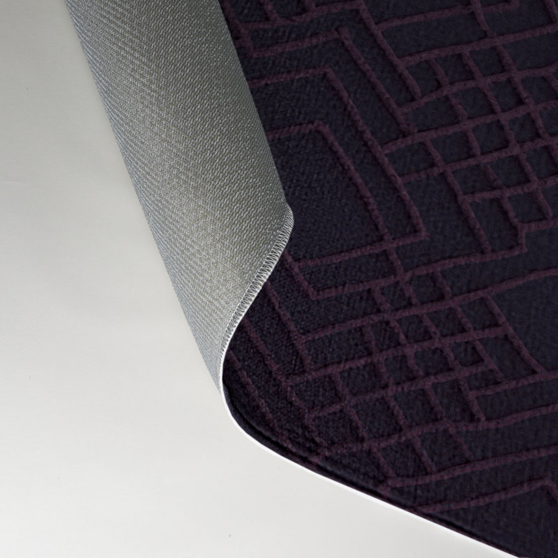 Tapis mauve intérieur et extérieur Trellis, Rectangle 9 pi x 12 pi