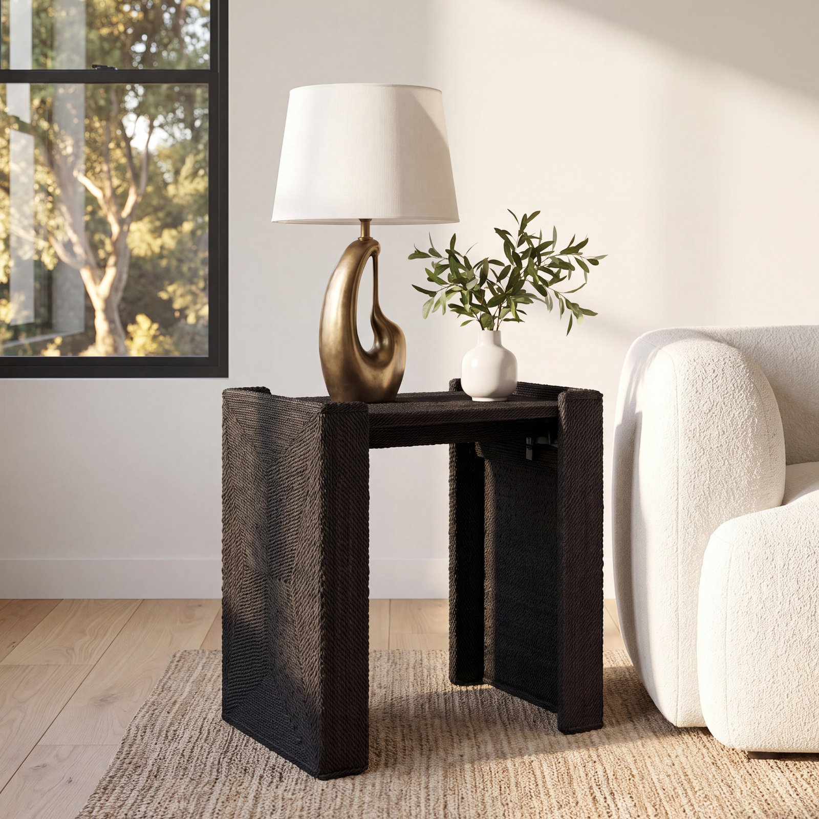 Criston 24" End Table, Black