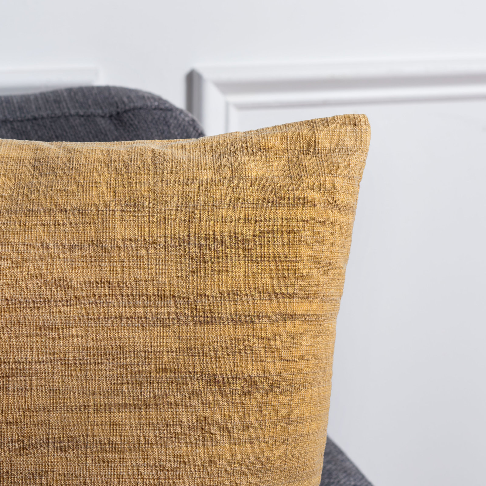 Cale Cotton Throw Pillow, Yellow