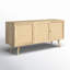 Buffet en bois massif de manguier de 57,25 po de largeur-1459903808