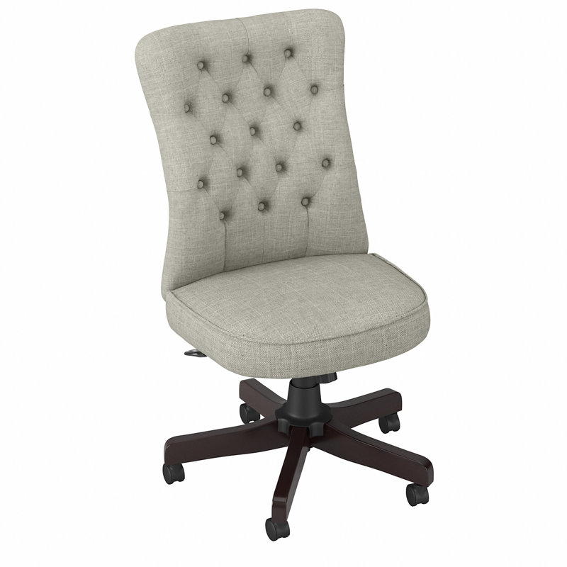 Huckins Vinyl Executive Chair, Gray, No