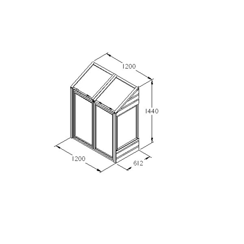4 Ft W x 2 Ft D Mini Greenhouse