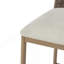 Ensemble de tabourets de bar 25 po avec 2 tabourets de comptoir en fer sans dossier avec dossier en rotin pour îlot de cuisine, brun et beige