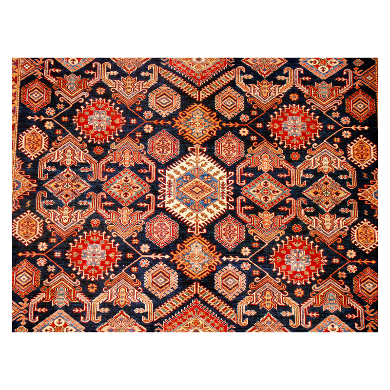 Kazak Wool Southwestern Area Rug