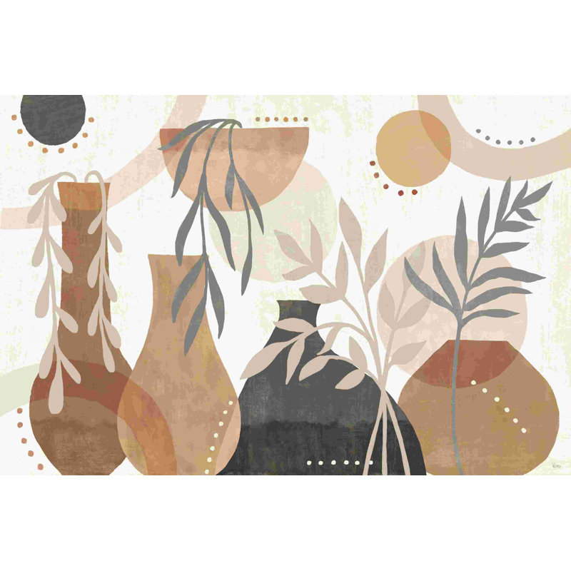 " Botanical Form I Neutral " by Veronique Charron, 8" H x 12" W