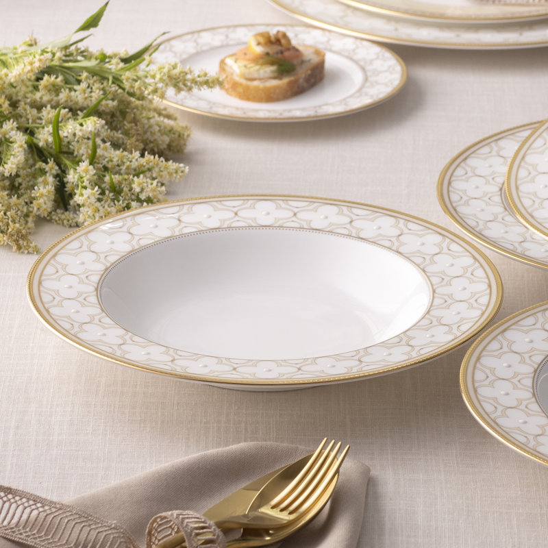 Ensemble de 4 bols à soupe en or 12 feuilles Noritake