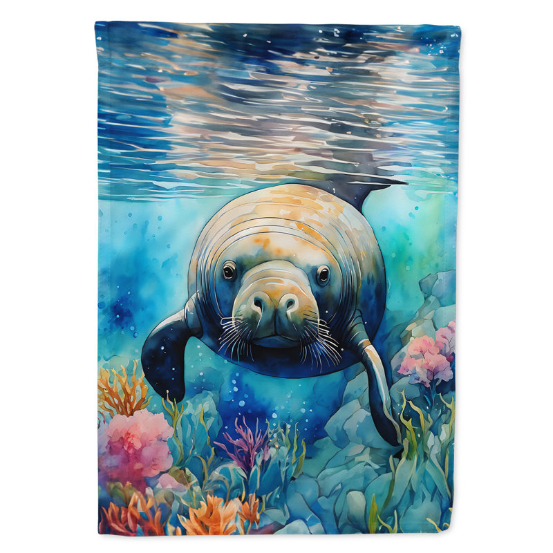 Drapeau de jardin double en polyester H 15,5 po x l 11,25 po