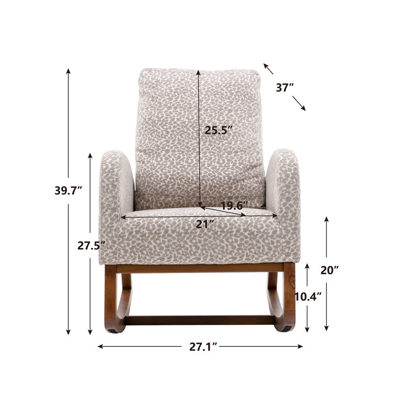 Chaise berçante, Gris