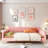 Upholstered Daybed With 4 Support Legs-406153409