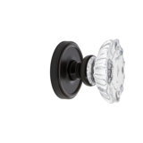Grandeur Georgetown Rosette Passage with Biarritz Crystal Door Knob