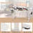 63" x 24" Electric Standing Desk with 2 Drawers Monitor Stand Storage Shelf-1833782989