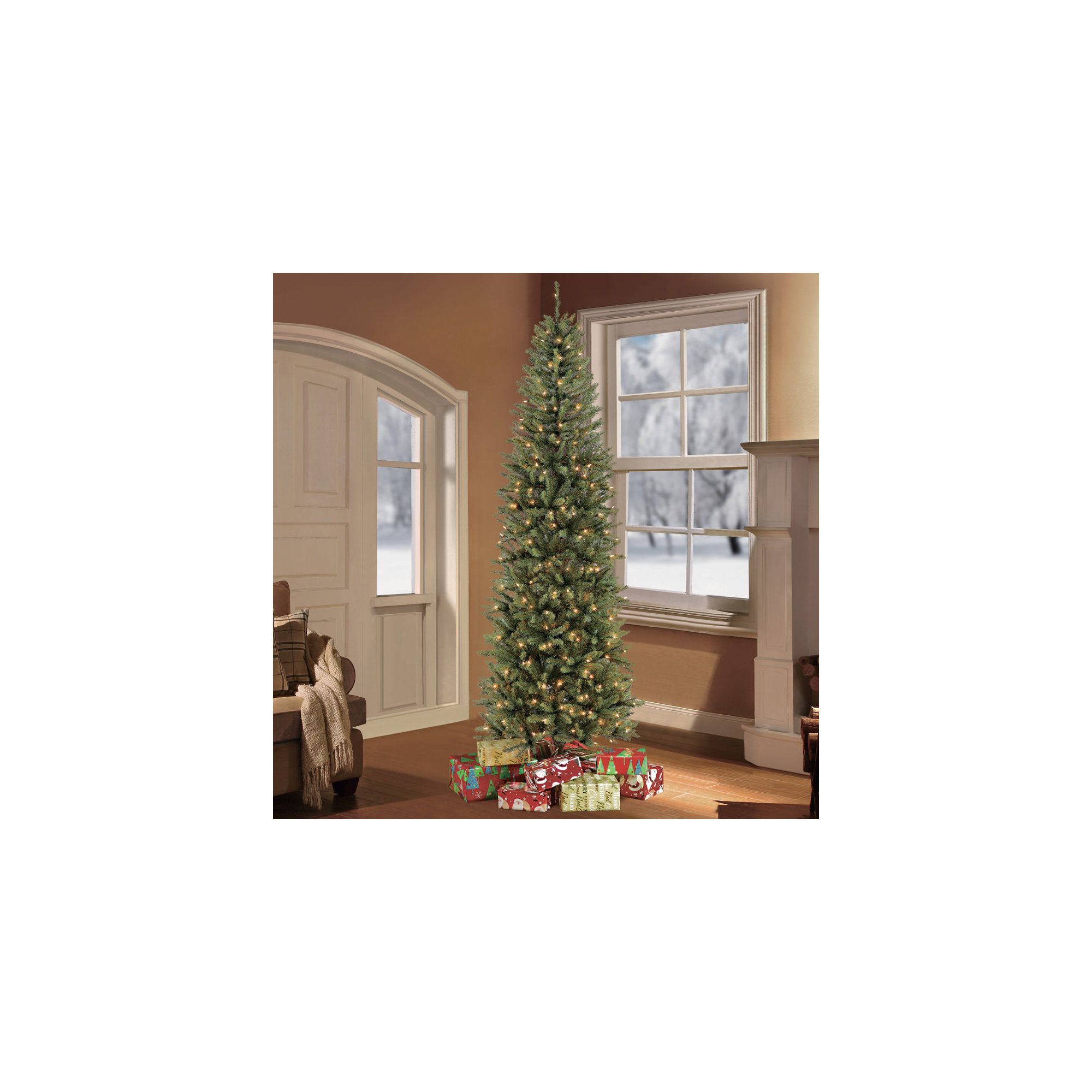 Fraser Lighted Artificial Fir Christmas Tree, 6.5' H
