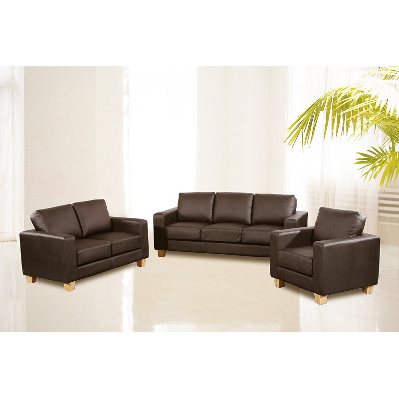 Peyton Faux Leather Living Room Set