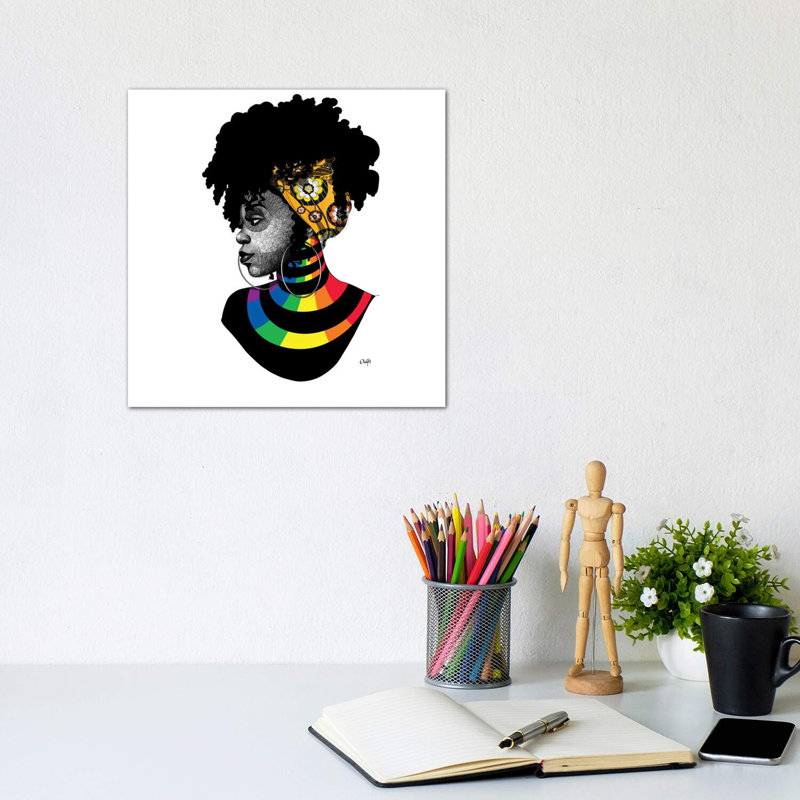 On Stripes by Ohab TBJ - Wrapped Canvas Print, 30.48 cm H x 30.48 cm W