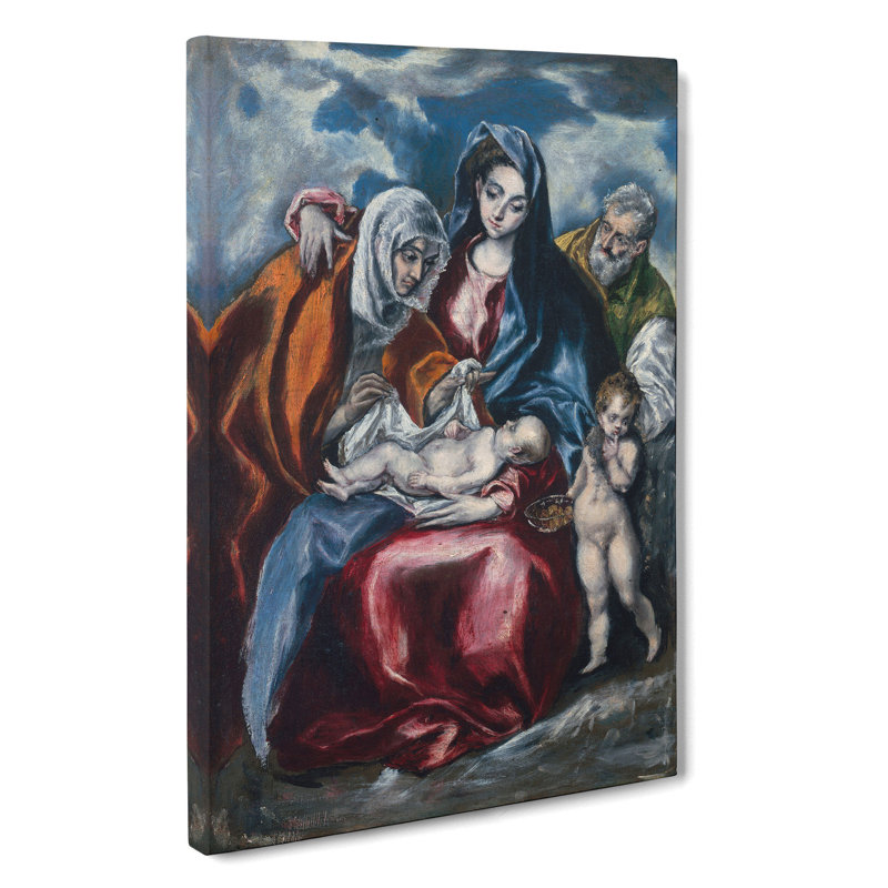 Saint Anne And The Infant by El Greco - Wrapped Canvas, 50cm H x 35cm W x 3cm D