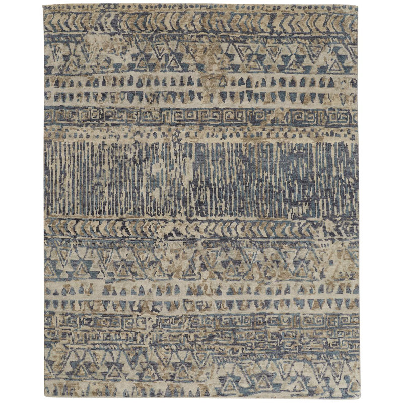 Palomar Wool Abstract Area Rug, Rectangle 7'9" x 9'9"