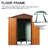 6 Ft. W Metal Workshop With Galvanized Iron & Panels Storage Shelter Frame Weather Resistance-117994329