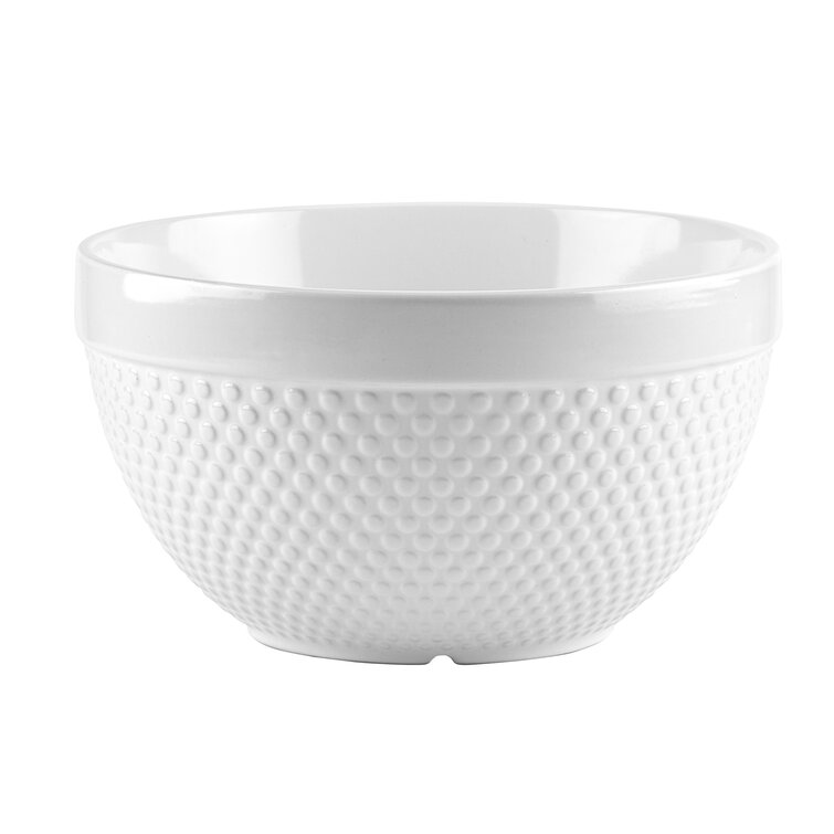 White Hobnail Mixing Bowls 4-Piece Nesting Set