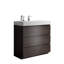 Meuble-lavabo 36 po en noyer avec évier et grand rangement, pré-assemblé-200874252