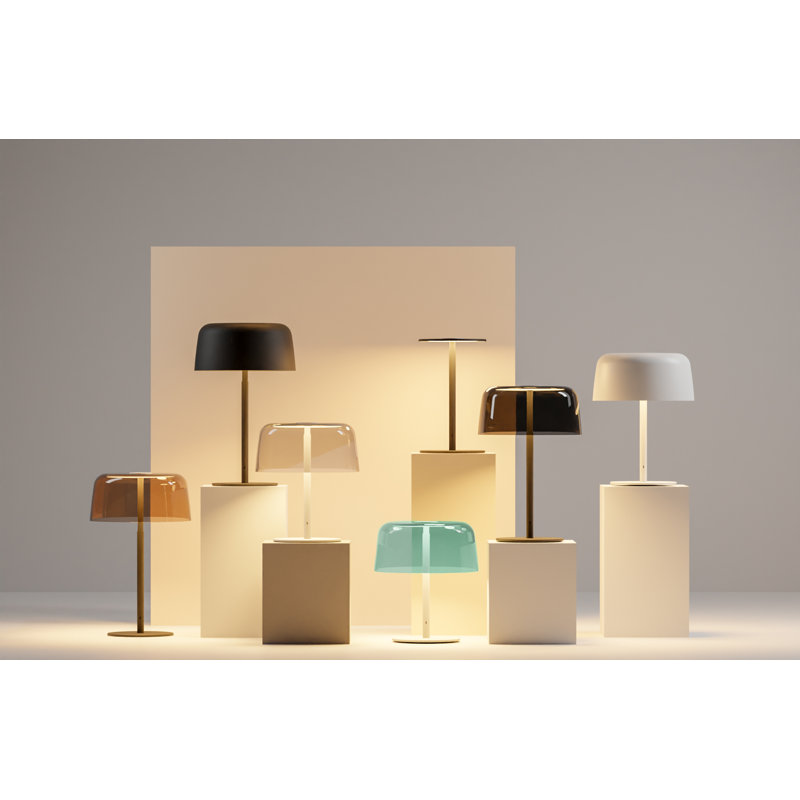 Yurei LED Desk Table Lamp, Matte White, Matte White