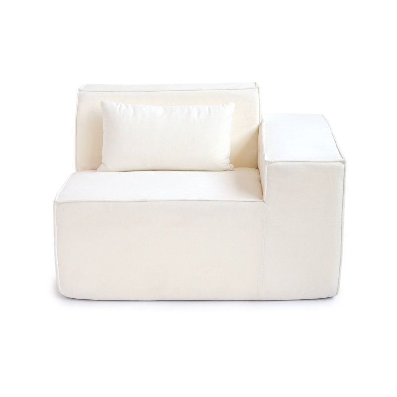 Fauteuil d'angle (côté gauche), Beige