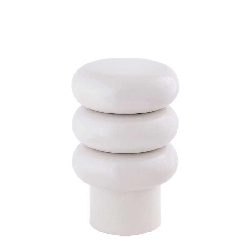 Iron White Stool Retro